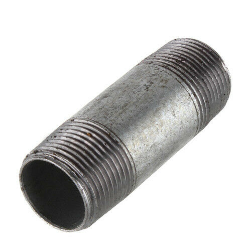 1/2" GALVANIZED STEEL 18"  LONG  NIPPLE fitting pipe npt 1/2 x 18 malleable iron 
