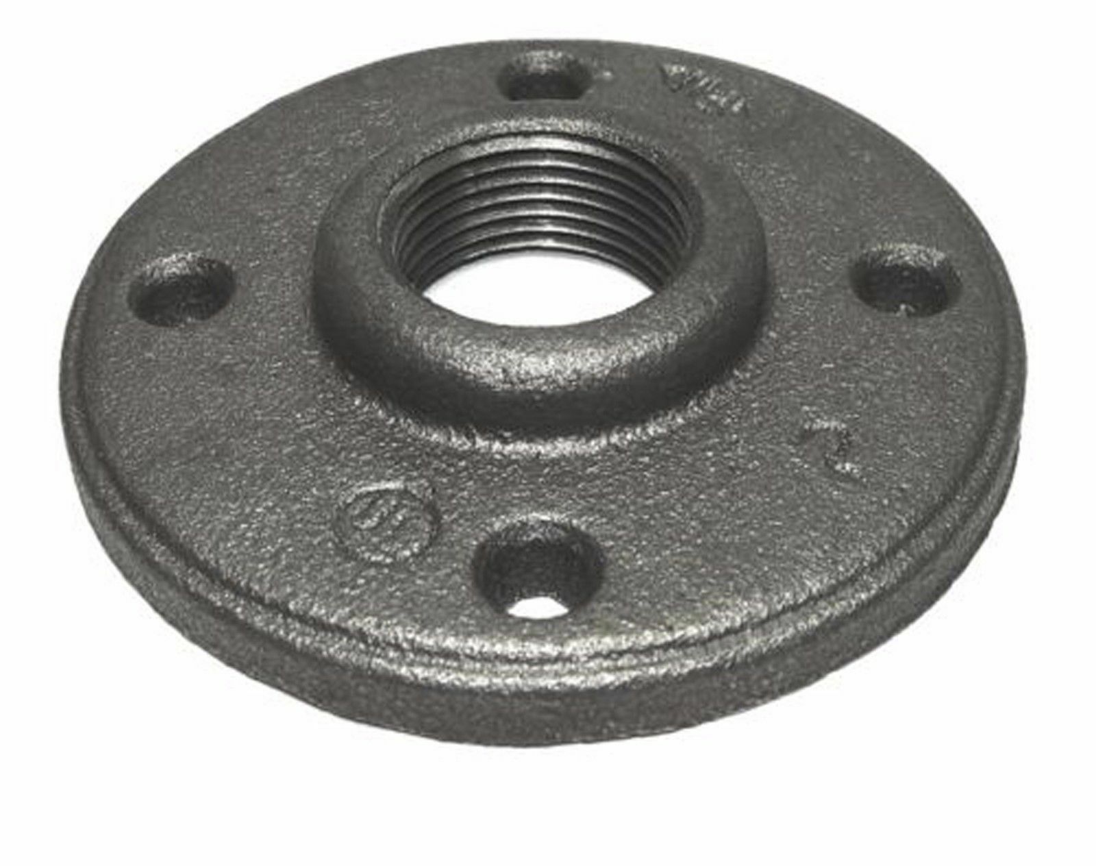 12 Pieces 12 1" BLACK PIPE MALLEABLE FLOOR FLANGE IRON PIPE FITTNG NPT 